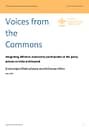 Voices from the commons: integrating effective community participation in the policy process in India and beyond (07/31/2024) 