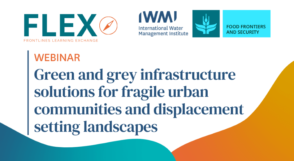 FLEX webinar 3 - Green and grey infrastructure solutions for fragile urban communities and displacement landscapes