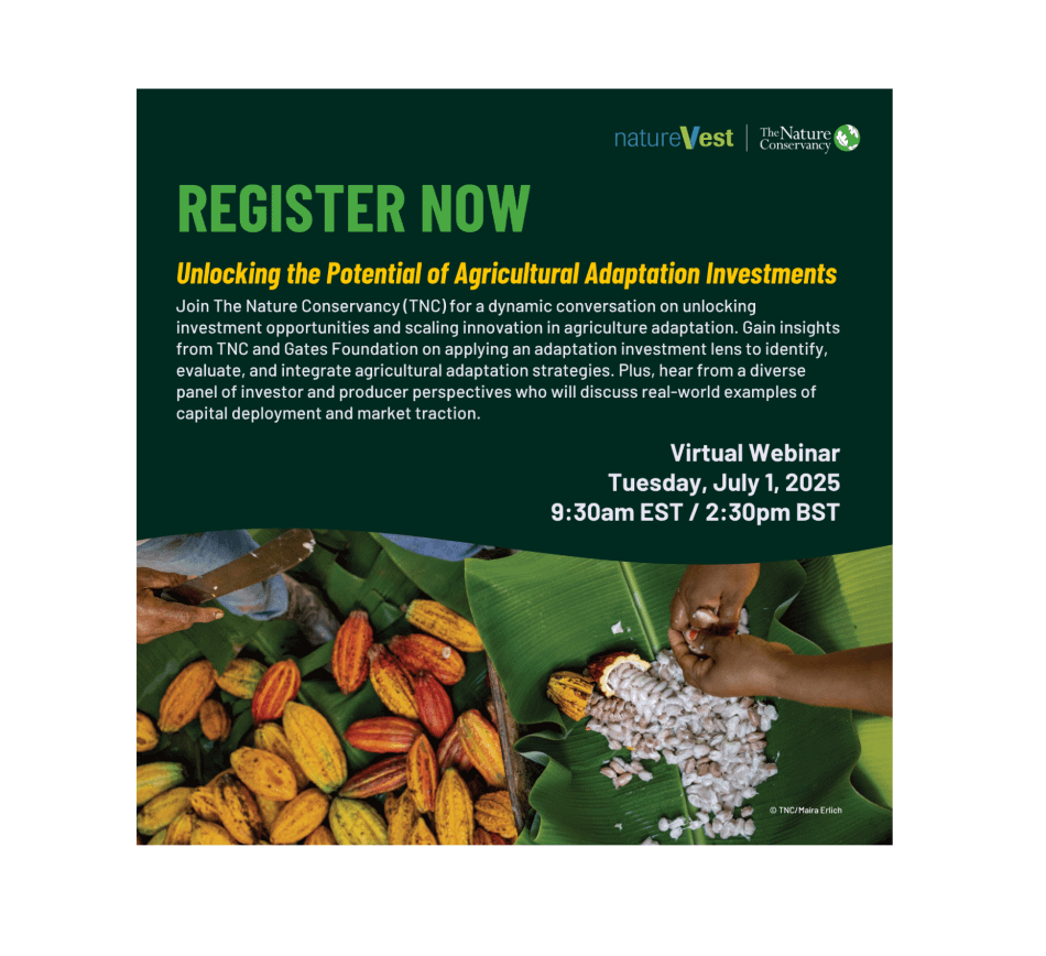 Unlocking the potential of agricultural adaptation investments - Virtual webinar