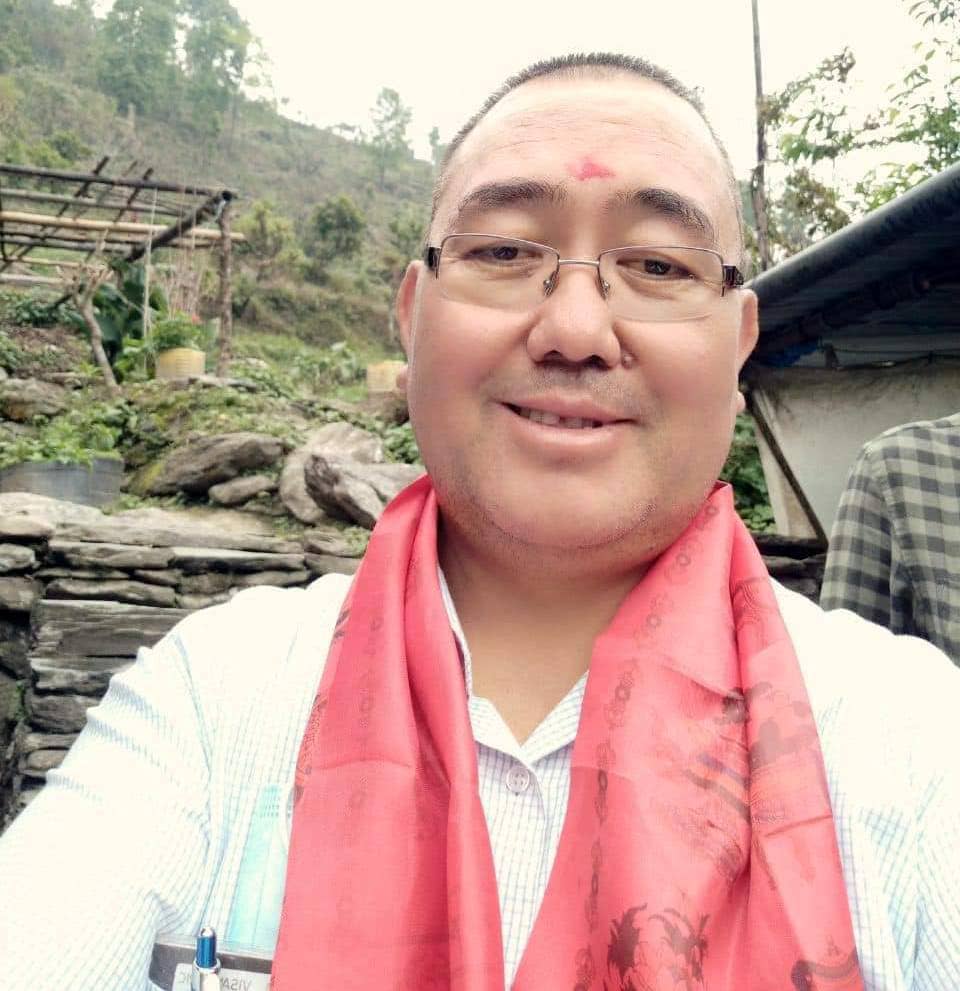 Kakhramon Djumaboev during a field visit. Photo: Handout.