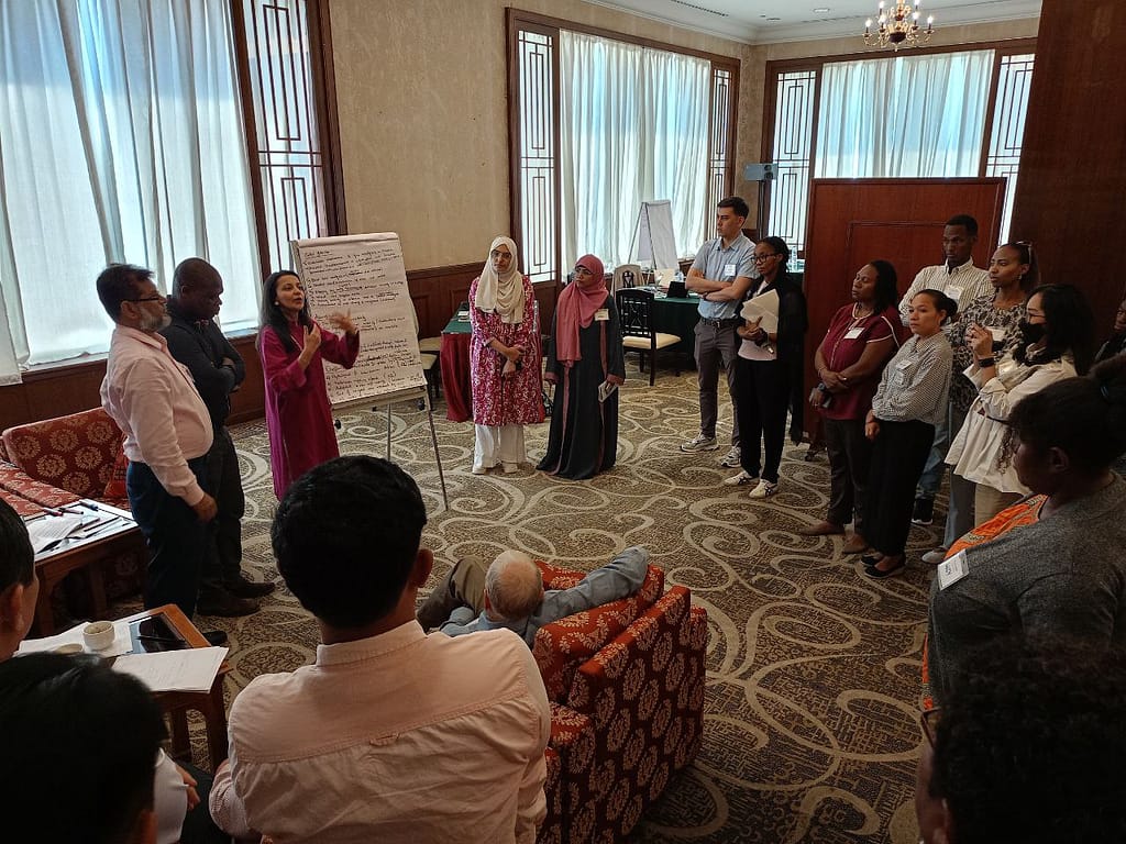 Participants during a group sharing exercise. Photo: Crawford Fund media