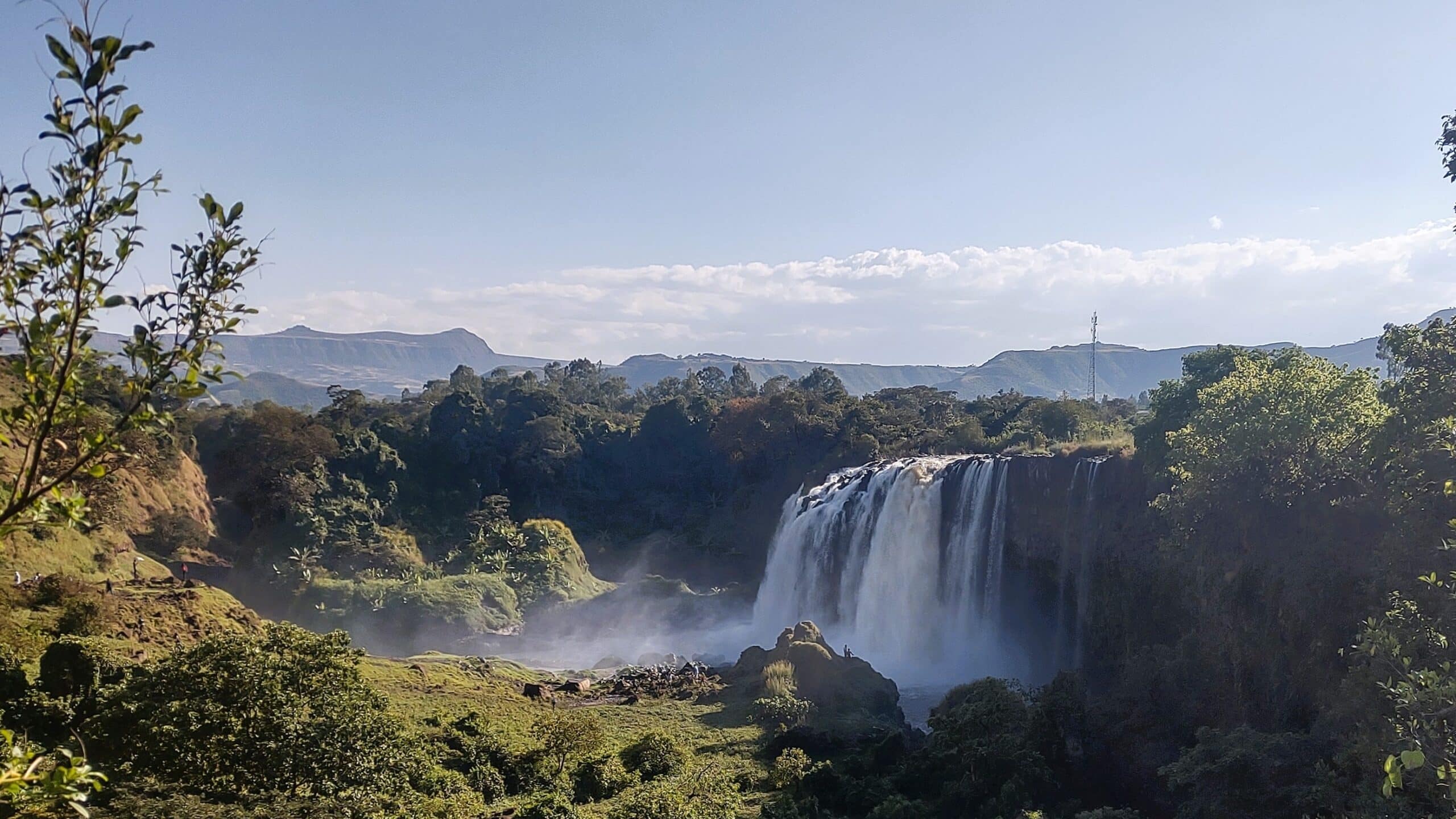 The Blue Nile Falls in Ethiopia forms a dramatic cascade along the river that flows into Sudan and beyond, underscoring the transboundary significance of the Nile’s waters. Photo: Meron Teferi Taye/IWMI