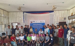 Participants of the consultation held in Inthy village, Attapeu. Photo: Souphalack Inphonephong / IWMI