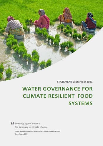 Water governance for climate resilient food systems Water governance for climate resilient food systems