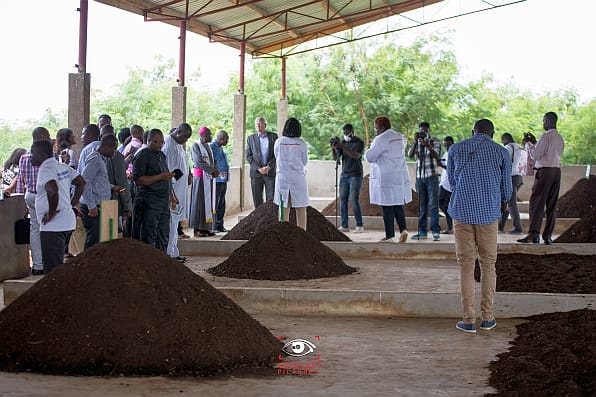 Compost ready for processing