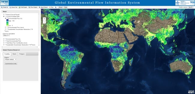 Global environmental flow information system