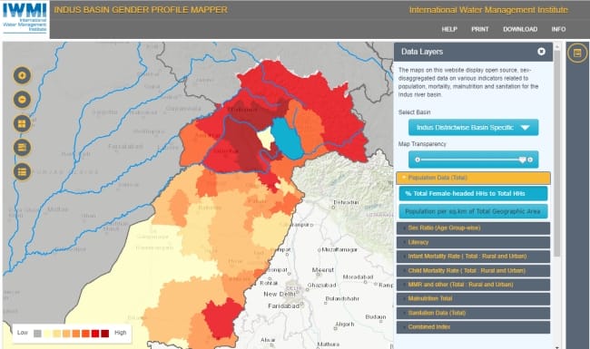 Indus Basin Gender Profile Mapper