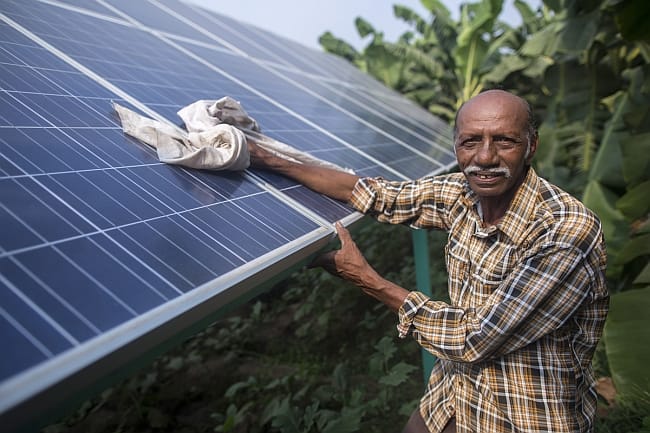 Payday for India’s first ever “sunshine farmer”