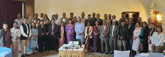 Participants in a workshop on Nepal's new Water Resources Bill in Kathmandu. Photo: Ramesh Tamang / IWMI 