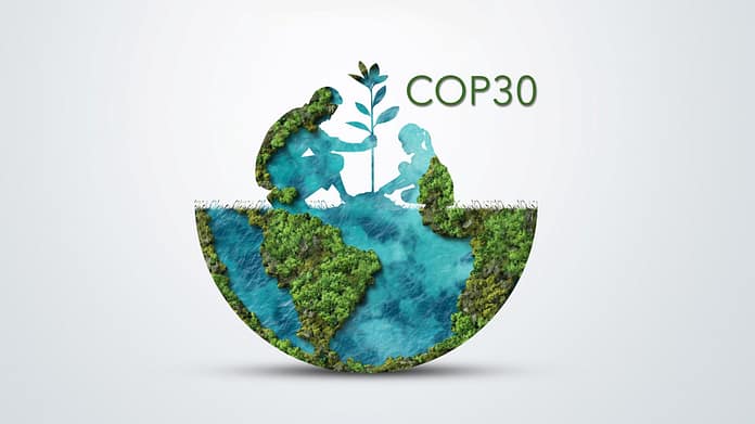 United Nations Climate Change Conference (COP30) Brazil, Amazonia. Graphic adapted from: Doers/Shutterstock