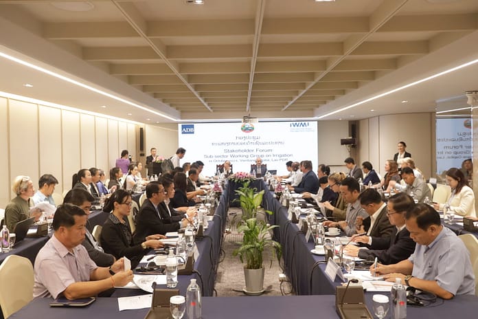 The annual meeting of the Sub-sector Working Group on Irrigation in Vientiane, Lao PDR. Photo: IWMI