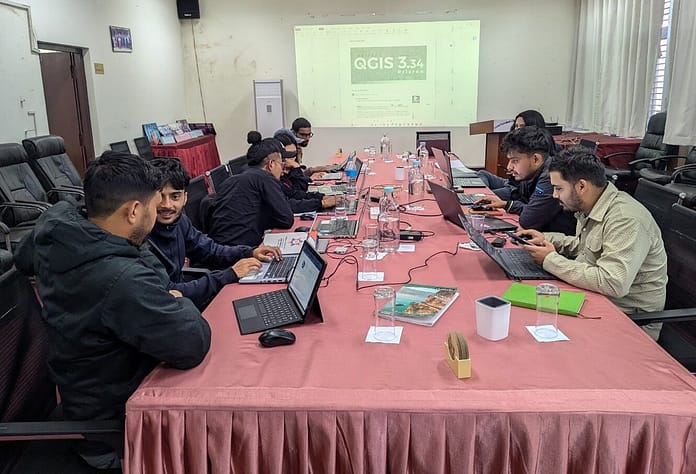 Participants in the three-day training on SWAT+ hydrological modelling at CDHM in Kirtipur, Nepal. Photo: IWMI
