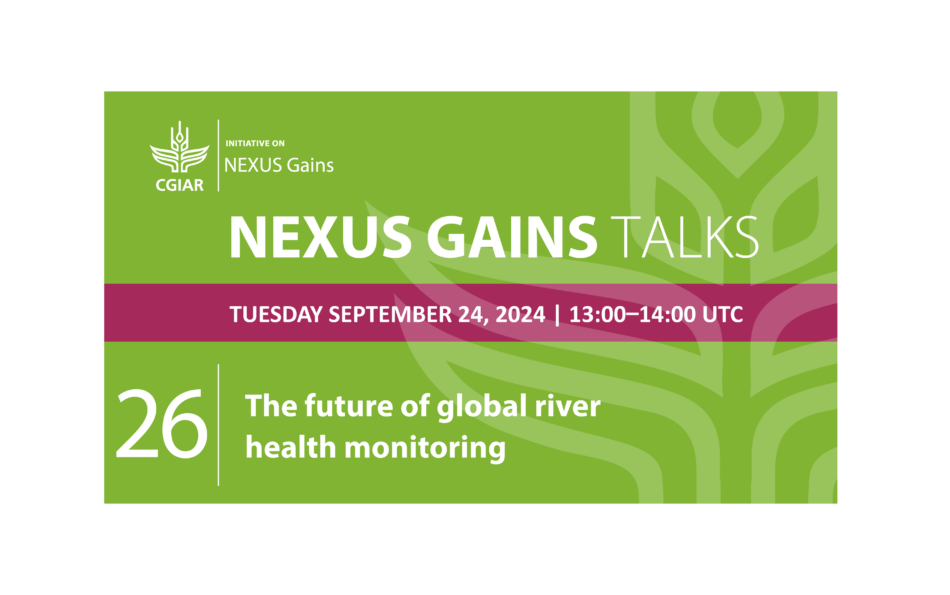 NEXUS GAINS Talks: The future of global river health monitoring