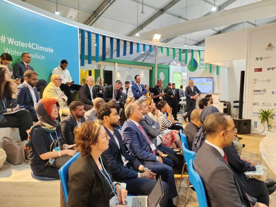 A full house at COP27’s Water Pavilion. Photo: Fiona Bottigliero / IWMI