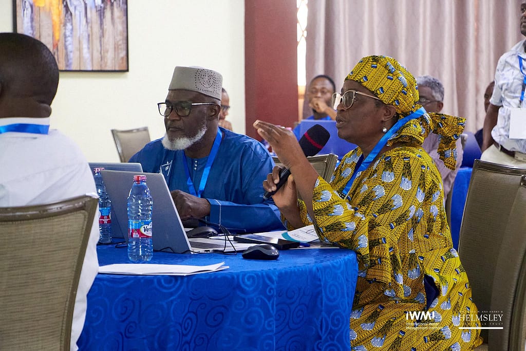 Dr Fofana Rafatou of Volta Basin Authority reflecting during the training in Ghana. Participants were drawn from six countries. Photo: Klinsman Amissah/IWMI