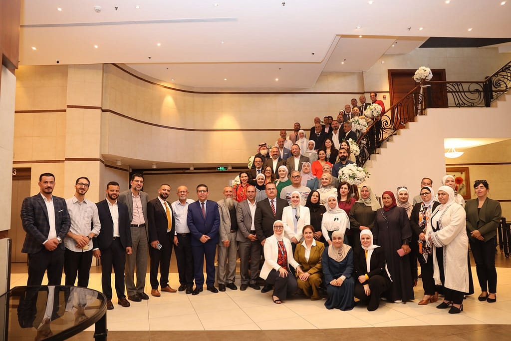 A group photo from the first National Policy Dialogue on Resilient Nature-Based Water Solutions in Amman. Photo: Razan Bqain/ IUCN