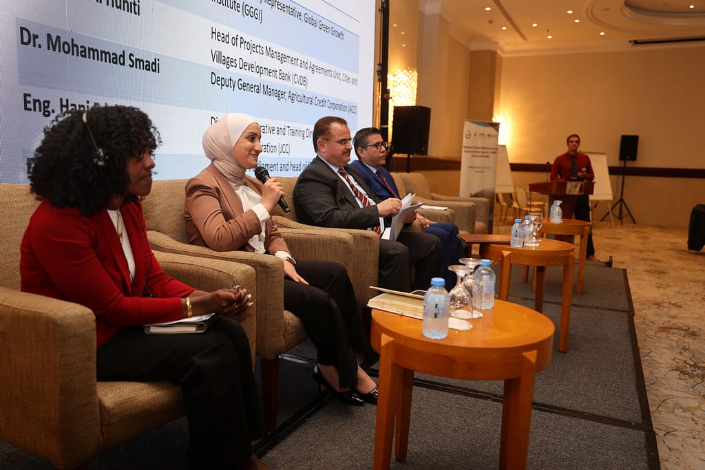 High-level finance panel at the policy dialogue. Photo: Razan Bqain/ IUCN