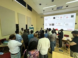 Pix 3: Interactive sessions at the DT codesign workshop in Addis Ababa. Photo: Mitchell McTough/IWMI