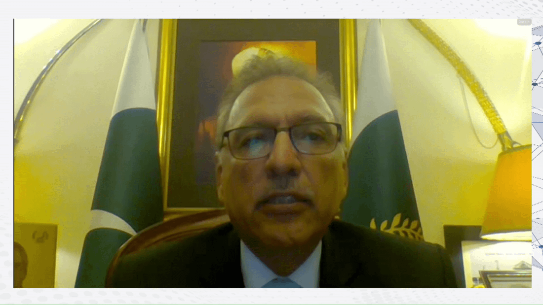 Closing address by Pakistan President Dr. Arif Alvi.