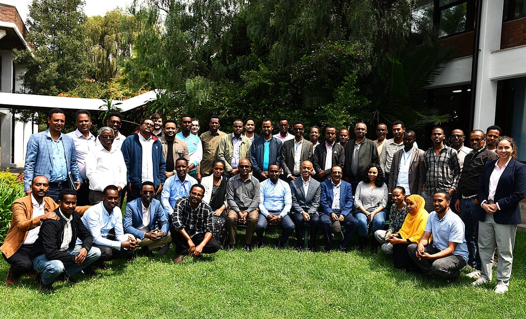 Key stakeholders at the DT codesign workshop in Addis Ababa. Photo: Elizabeth Wamba/ IWMI