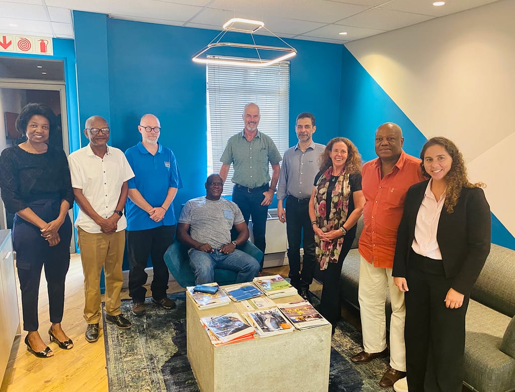 IWMI, LIMCOM and other stakeholders at a strategy alignment meeting following the workshop. Photo: Pegasys