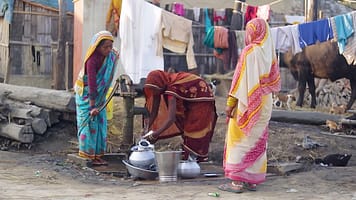 Women in Nepal fetching water