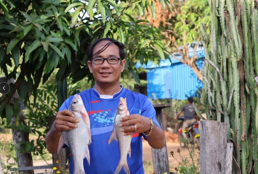 Fish at a community fishery in Stung Treng, Cambodia. Photo: Vichet Sean / WorldFish