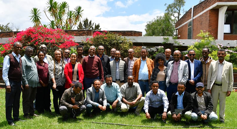 Key stakeholders in agriculture and irrigation including government authorities, private sector and non-profit institutions during a high-level consultative workshop to validate the national scaling plan for 2026-2028 held in March in Addis Ababa, Ethiopia. Photo: Rahel Mesganaw/IWMI
