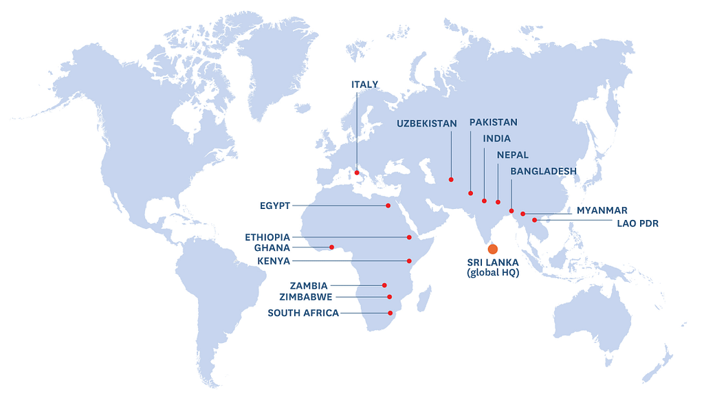 IWMI offices around the world.