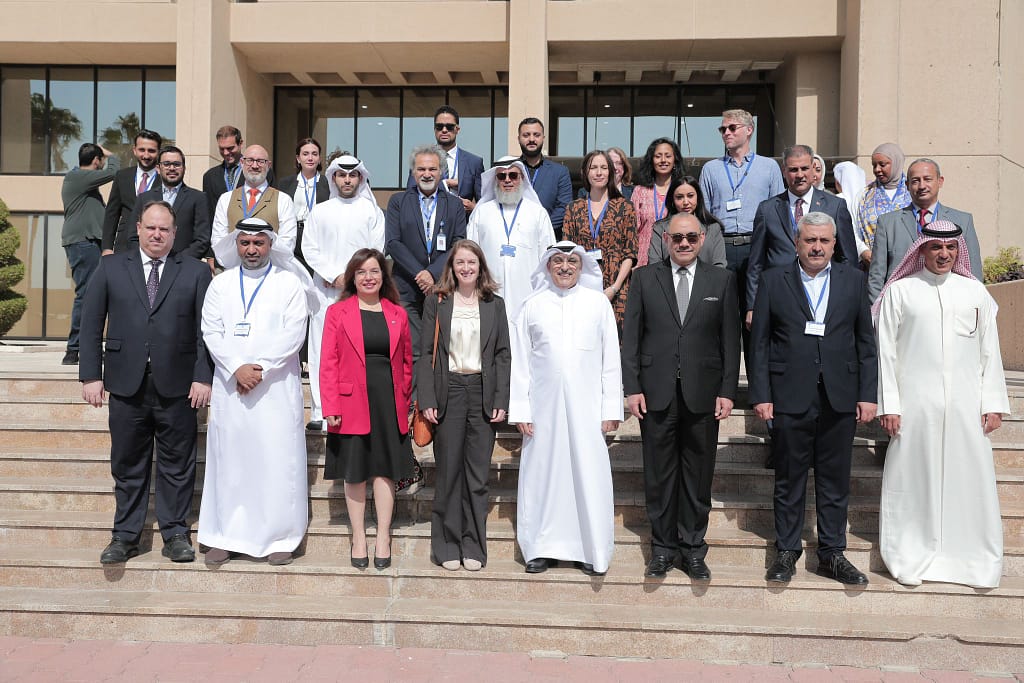 A delegation of regional and international stakeholders met for a consultative workshop in Kuwait in October 2024. Photo: KFAED