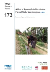 A hybrid approach to decolonize formal water law in Africa A hybrid approach to decolonize formal water law in Africa