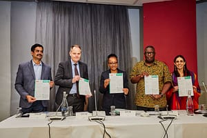 Zambia’s Ministry of Agriculture Acting Permanent Secretary Mrs Peggy Mlewa officially launched the ZADMS platform and technical brief