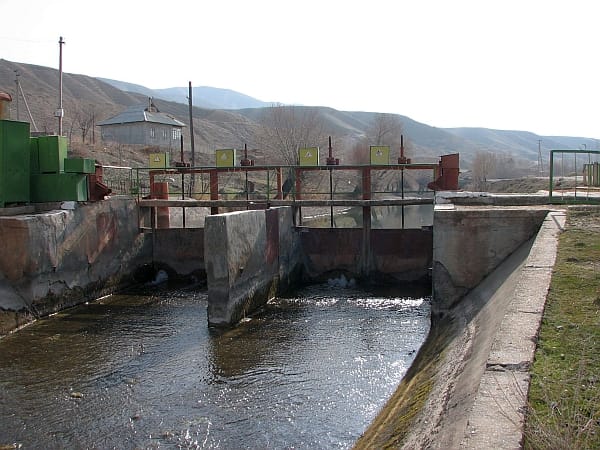 An irrigation channel in Uzbekistan