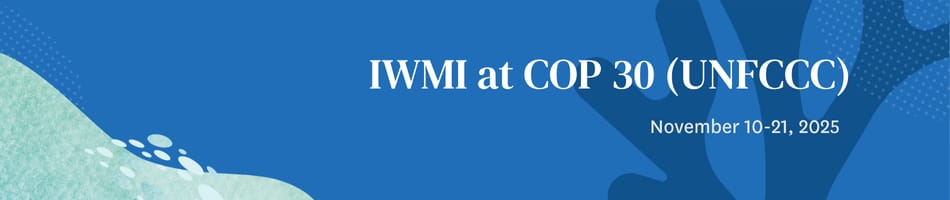IWMI at COP30 - footer
