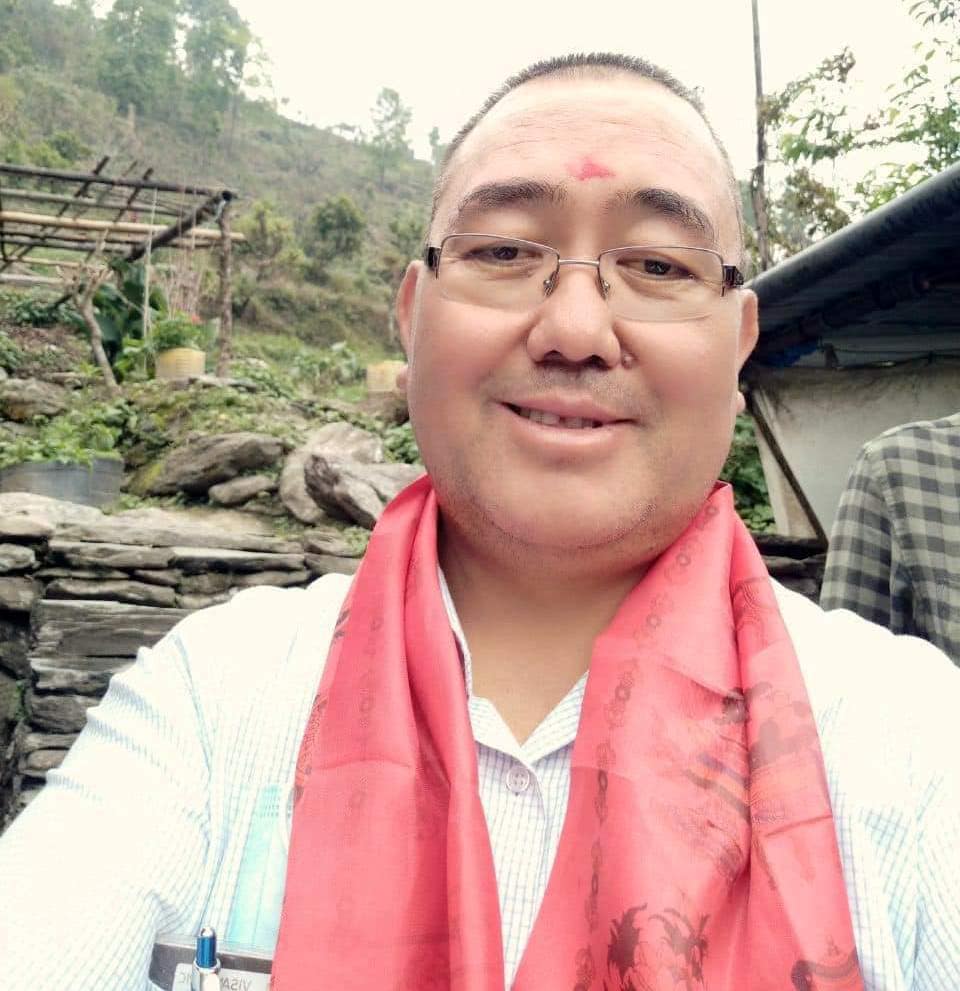 Kakhramon Djumaboev during a field visit. Photo: Handout.