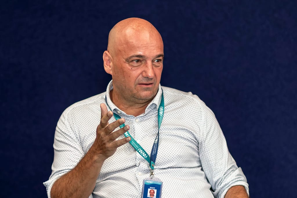 Johan Gely at an IWMI event. Photo: Sampath Ranawaka / IWMI