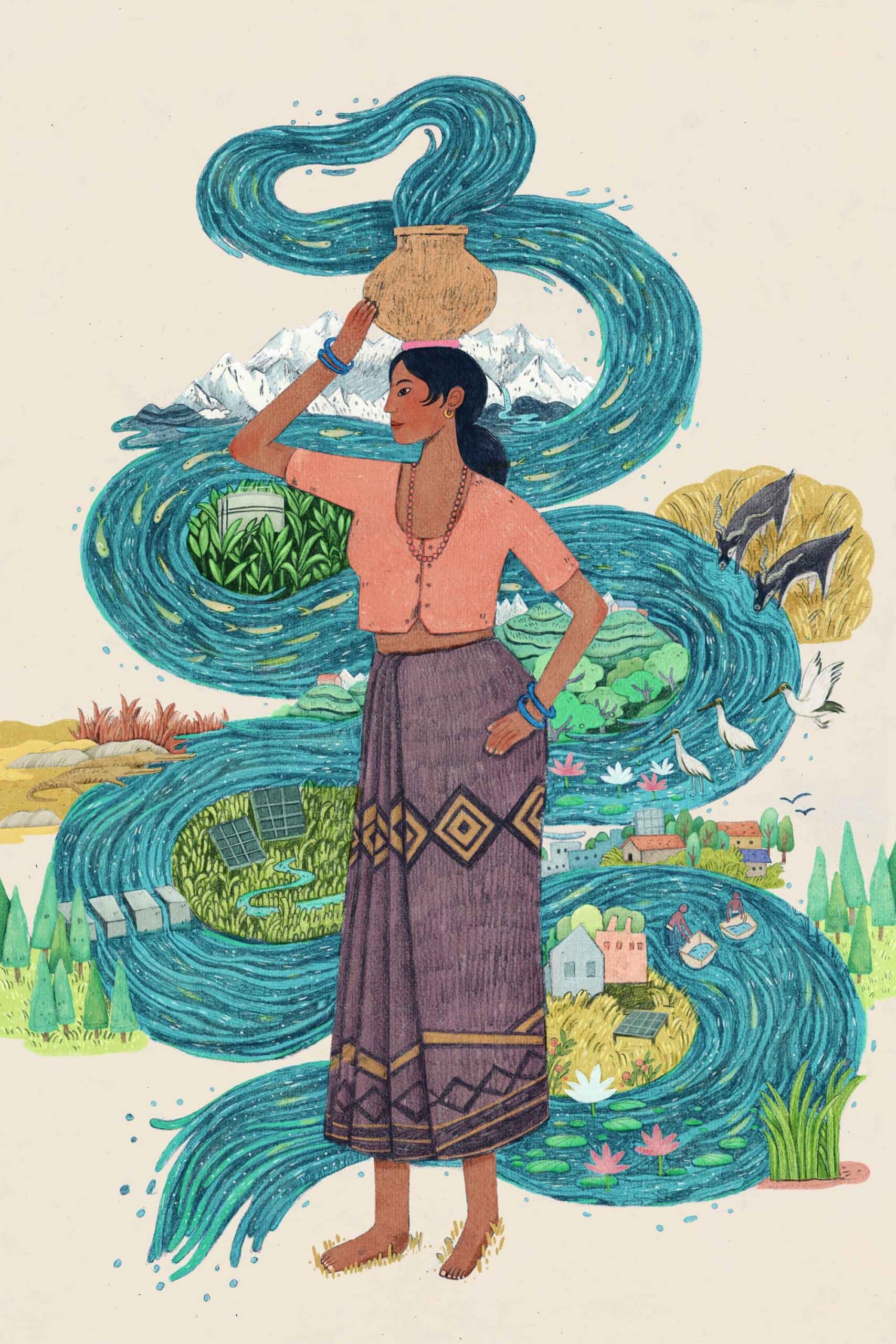 A waterful world | Bandana Tulachan | Nepal | Digital Art