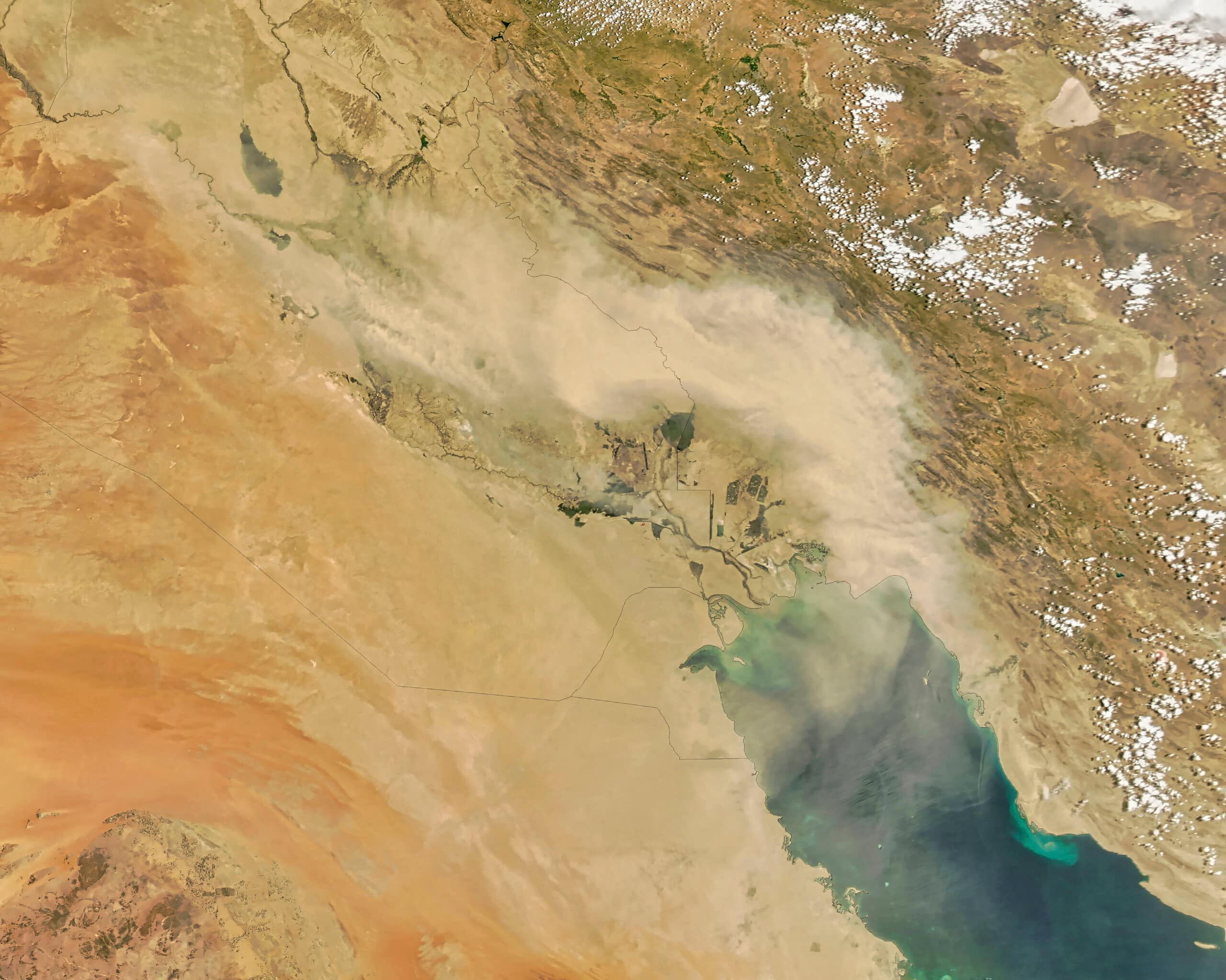 Dust storm in the Middle East. Photo: Shutterstock