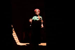 Sipiue Paulo stands with her son inside their home, which was partially destroyed by Cyclone Idai in 2019. One of the worst tropical storms to hit Southern Africa, the cyclone tore through Mozambique, Malawi and Zimbabwe, causing more than $2 billion in damage. Photo: Isabel Corthier/International Potato Center