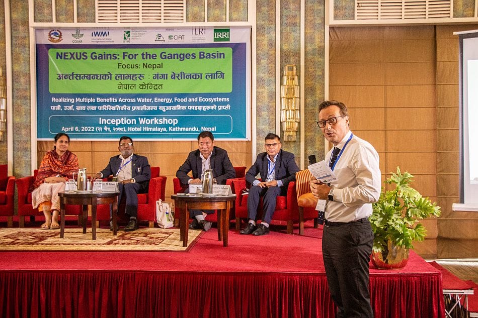 Dr. Stefan Uhlenbrook, NEXUSGains lead, stressed on the interconnectedness of the water-energy-food-ecosystems sectors.