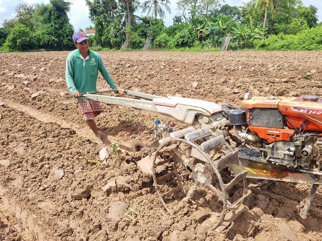 Preparing the field for cultivation, Cambodia