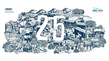 IWMI-TATA Partnership 25th anniversary logo. Graphic: IWMI