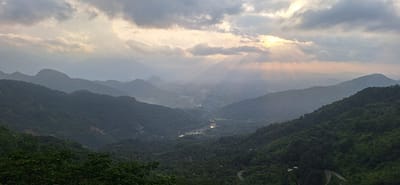A Sri Lankan landscape illustrates how vegetation can help recycle moisture through the atmosphere, linking forests, clouds and rainfall. Photo: Matthew McCartney/IWMI