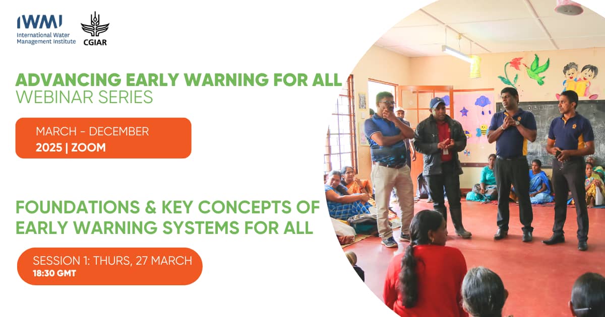 Advancing Early Warning for All webinar