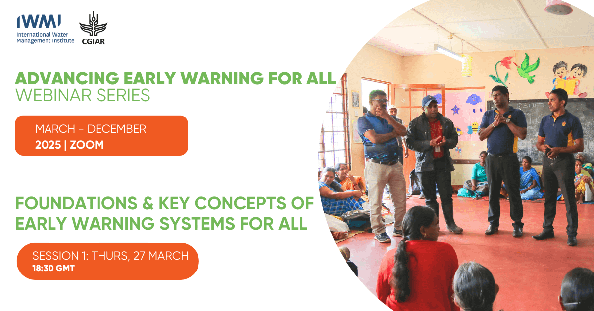 Advancing Early Warning for All webinar
