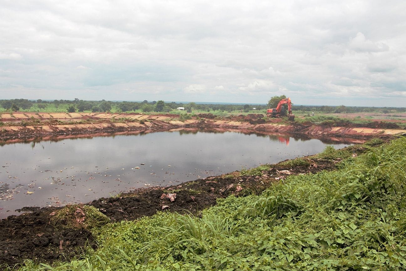Sludge processing. Photo: Eric Nartey / IWMI