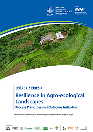 Resilience in agro-ecological landscapes: process principles and outcome indicators (03/08/2022) 