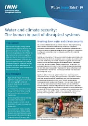 Water and climate security: the human impact of disrupted systems (06/30/2022) 