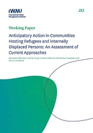 Anticipatory action in communities hosting refugees and internally displaced persons: an assessment of current approaches (01/30/2024) 