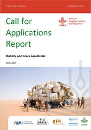 Stability-and-Peace Accelerator: call for applications report (11/11/2024) 